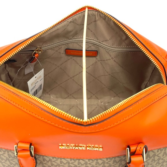 Michael Kors Medium Duffle Satchel Bag & Large 2 in 1 Card Case Wristlet - Picture 8 of 11